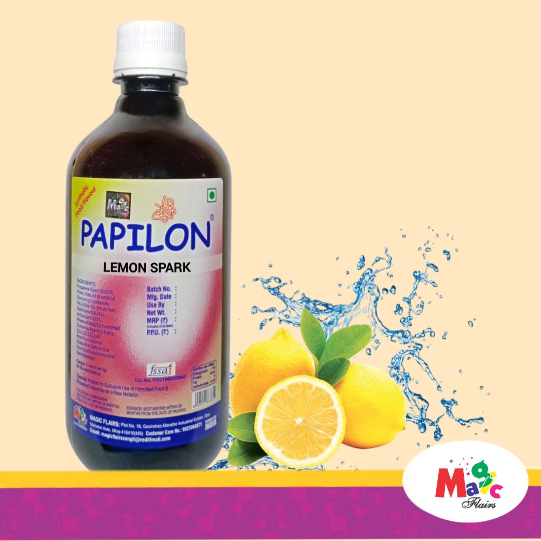 Papilon Lemon Spark Flavour for Ice Cream & Beverages